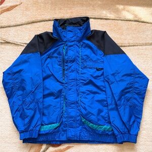 Vintage Columbia Powder Keg Windbreaker Jacket Men’s L Blue Ski
